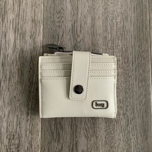 Lug Hurdle Satin Luxe VL RFID Wallet- Pebble
